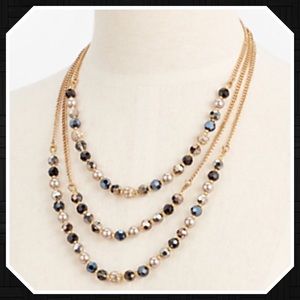 Talbots Layered Beads Necklace